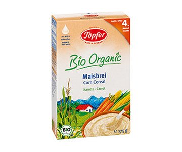 Žitna kašica s kukuruznim pahuljicama i mrkvom