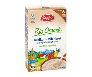 Žitna mliječna kašica jabuka-kruška